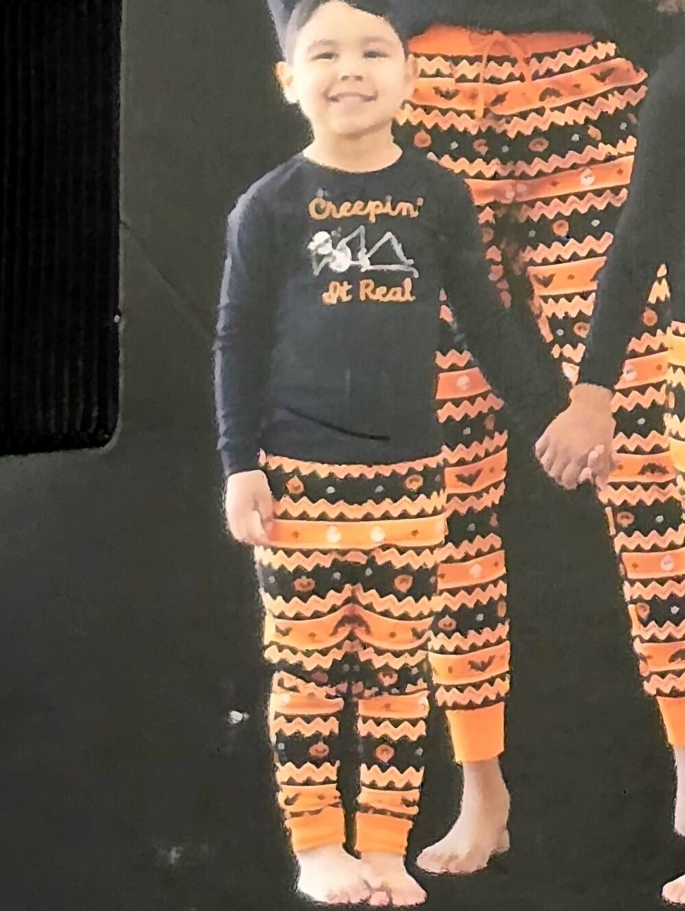 (Unisex) Childrens Glow in the dark Halloween Pajama Set size 3T